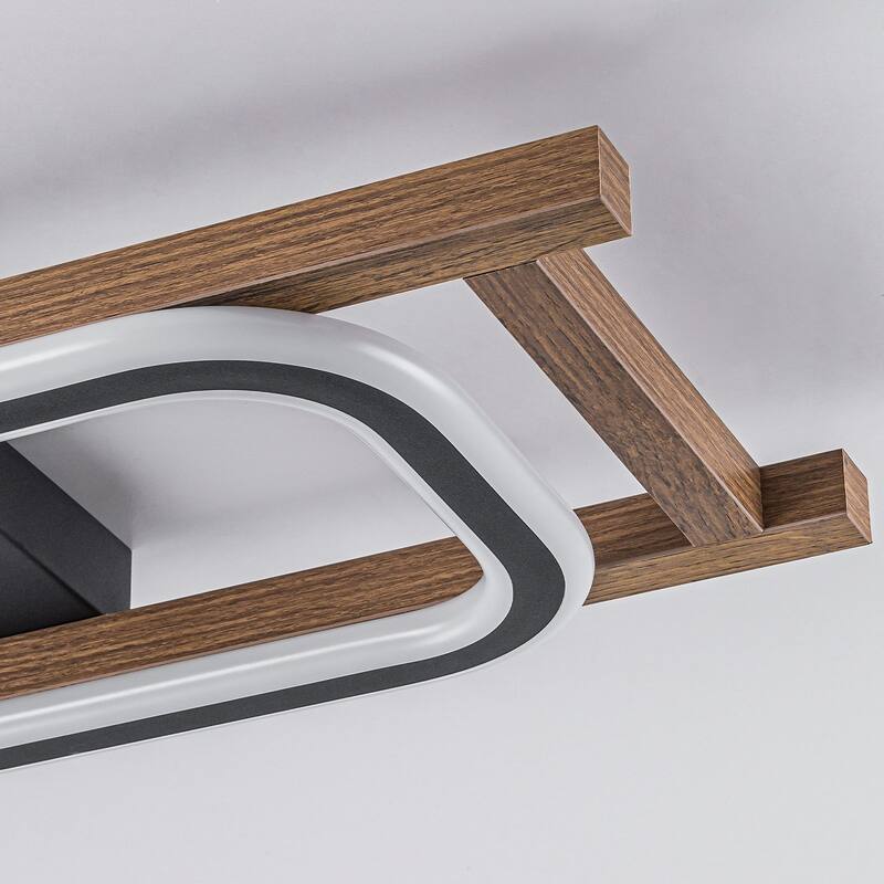 Modern Farmhouse Rectangle LED Semi Flush Mount