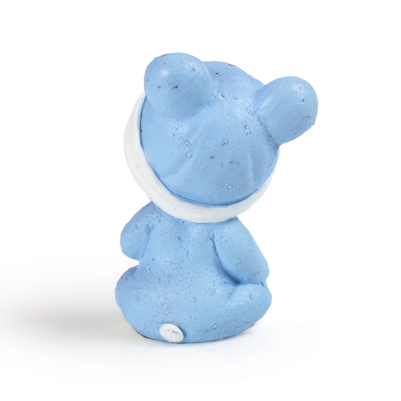 Set of 12 Baby Boy with Pacifier Figurine Blue Baby Shower Favor 3in - 3" H x 1.5" W x 1.5" DP