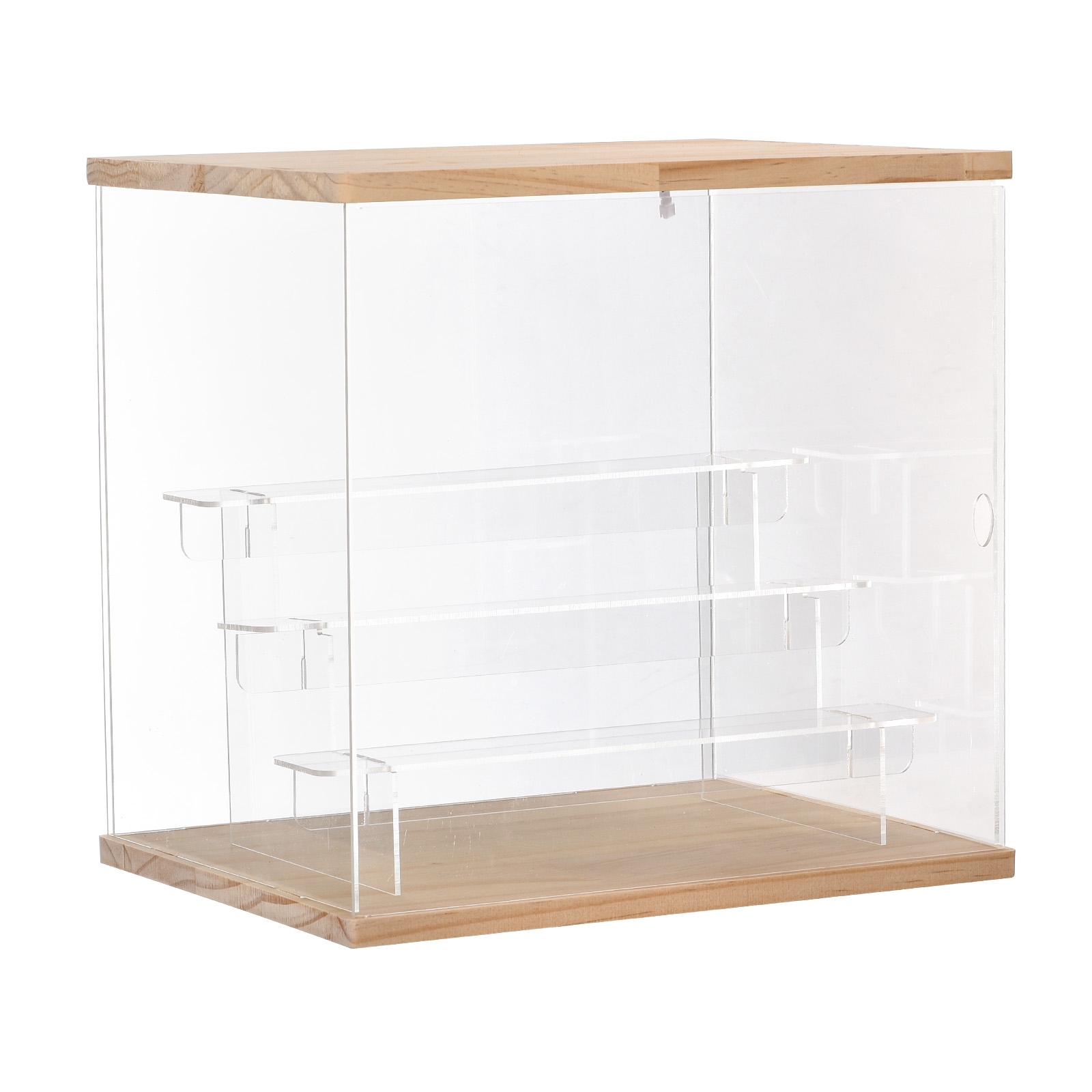 最新エルメス Clear Acrylic 12.6x9 Box Tier 3 Light LED with Case Display 家具・インテリア