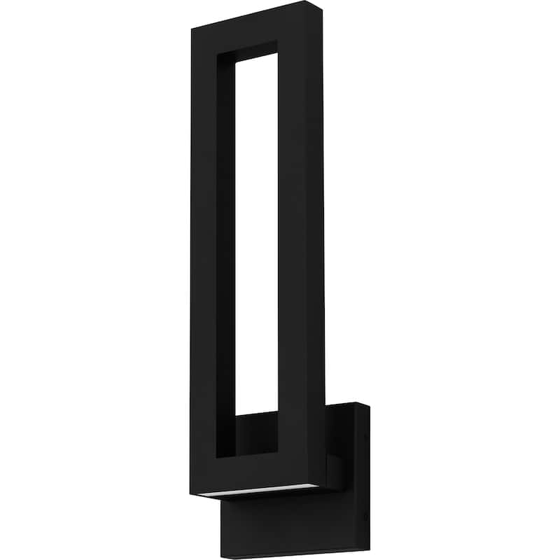 Pompeii Integrated LED Earth Black Outdoor Wall Lantern