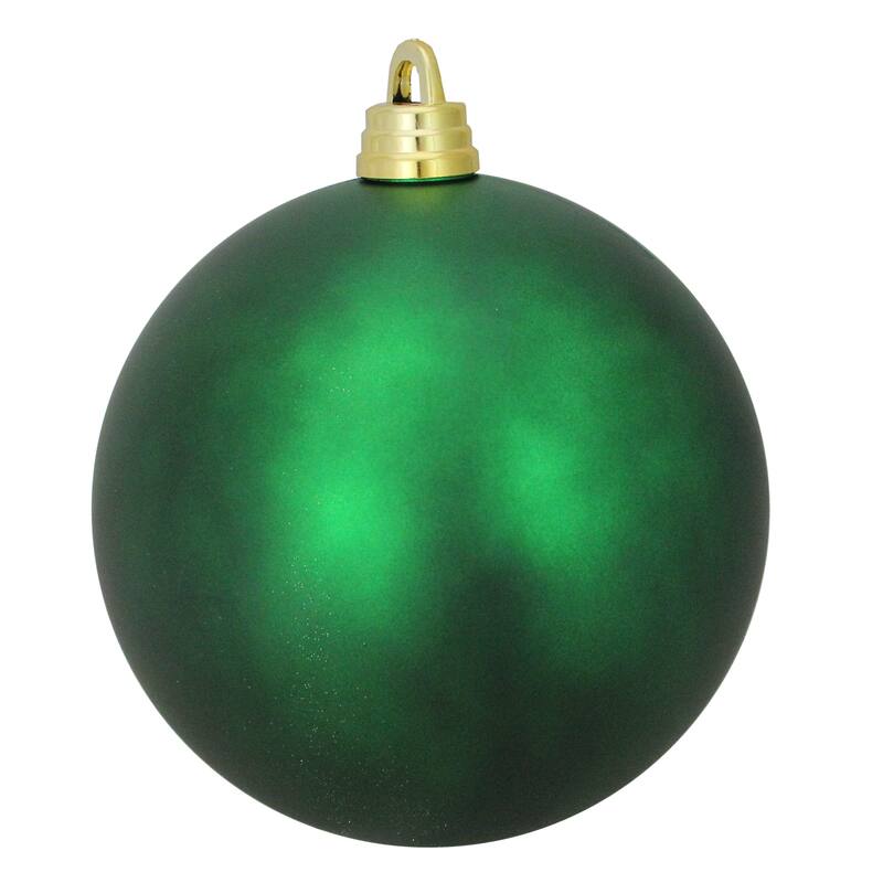 Matte Xmas Green Shatterproof Commercial Christmas Ball Ornament 12"
