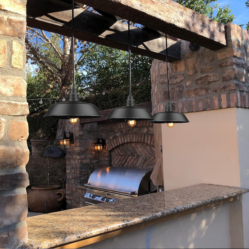 Aurora 1 Light Outdoor Pendant - 60" x 12" x 12"