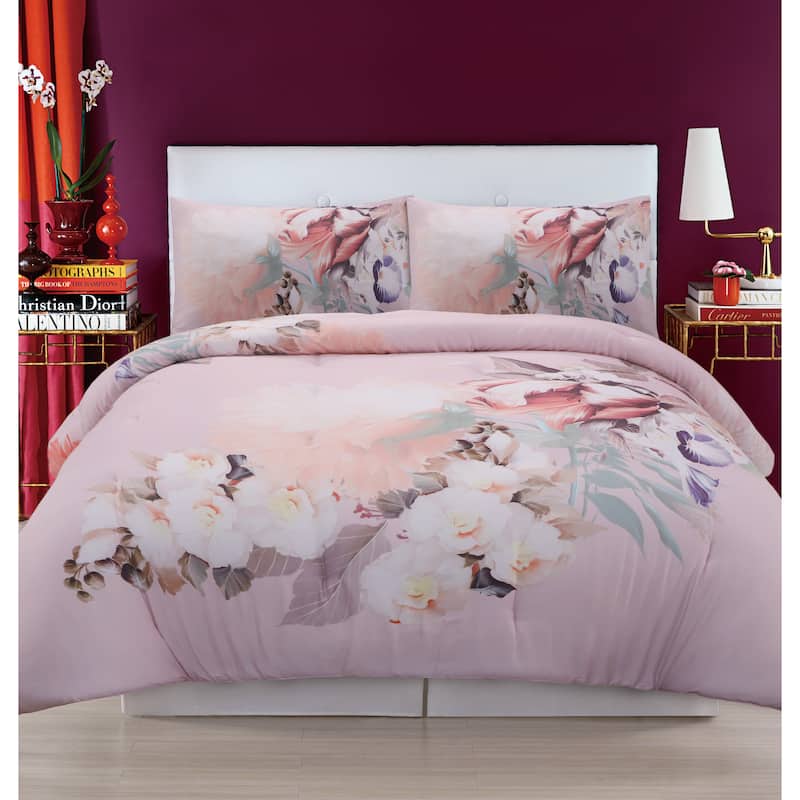 Christian Siriano NY® Dreamy Floral Printed 3 Piece Comforter Set