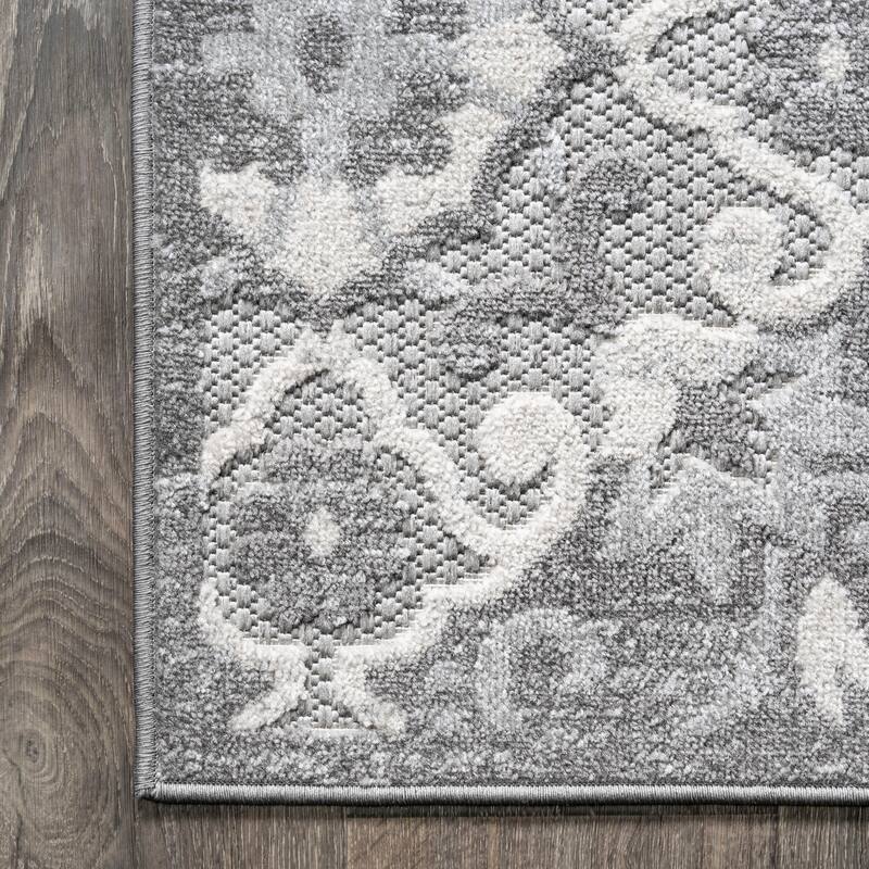 JONATHAN Y Cassis Modern Medallion High-Low Indoor/Outdoor Area Rug