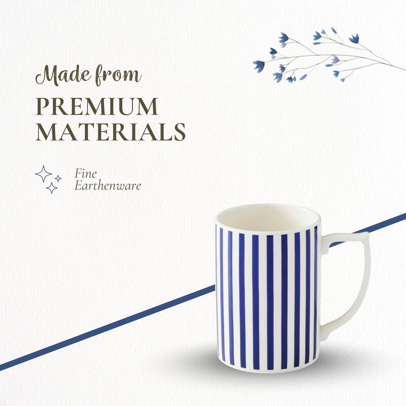 Spode Steccato 12 Ounce Coffee Mug