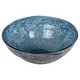 preview thumbnail 4 of 4, Uttermost Genovesa Aqua Glass Bowl - 14.25"W x 6"H x 14.25"D