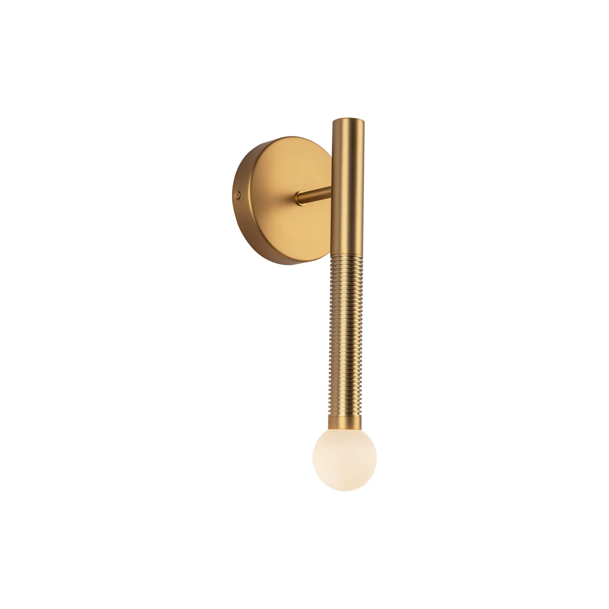 Option Brushed Gold / Opal Glass