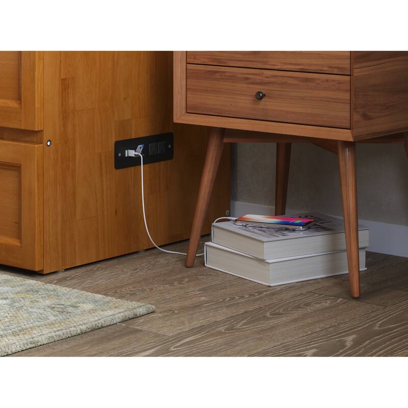 Murphy Bed Chest with Mattress & USB Ports - Twin XL, Full Sizes - Space Saving Furniture