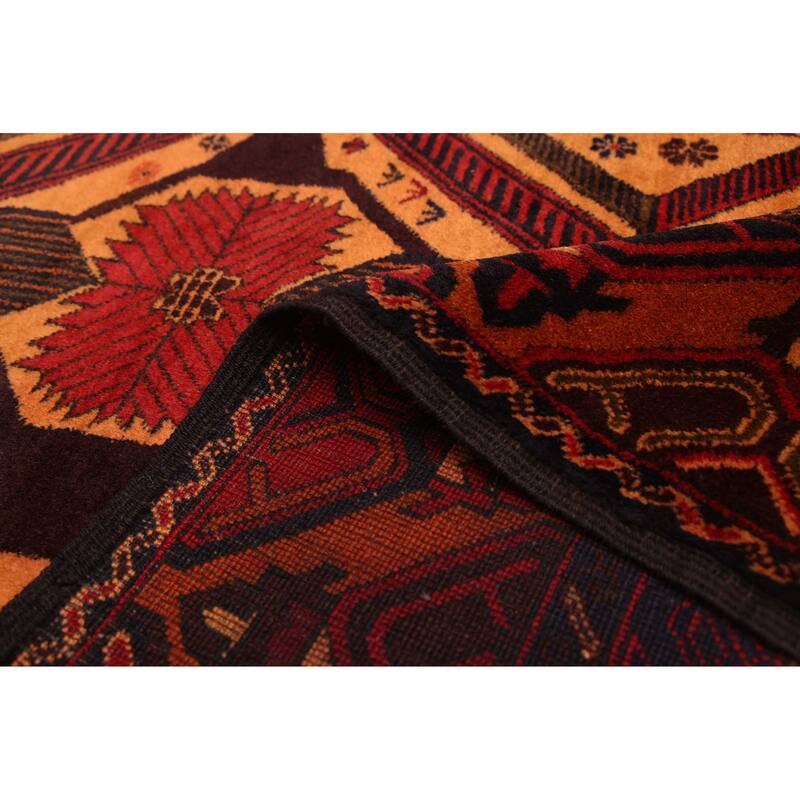 ECARPETGALLERY Hand-knotted Teimani Light Orange Wool Rug - 3'10 x 6'7