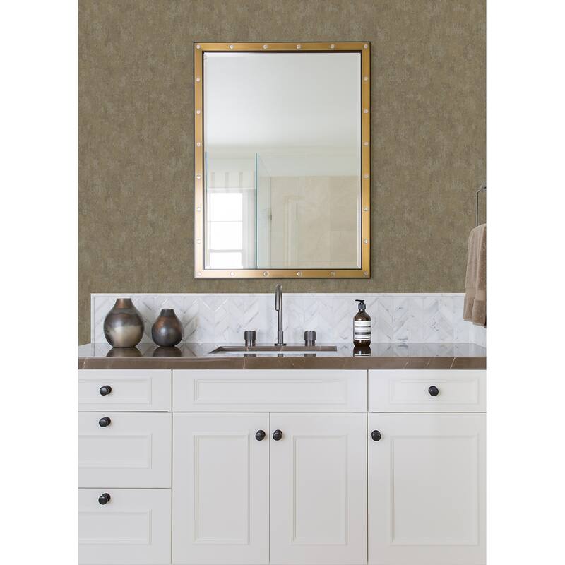 A-Street Prints Haliya Gold Metallic Plaster Wallpaper