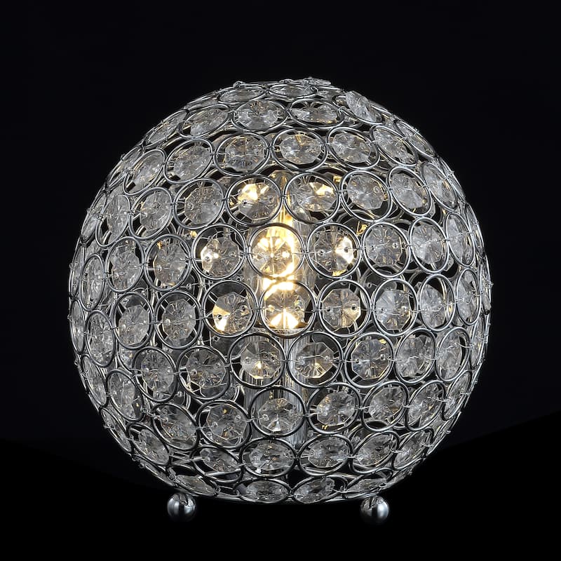 Alyssa 8.25" Acrylic/Metal LED Table Lamp, Clear by JONATHAN Y