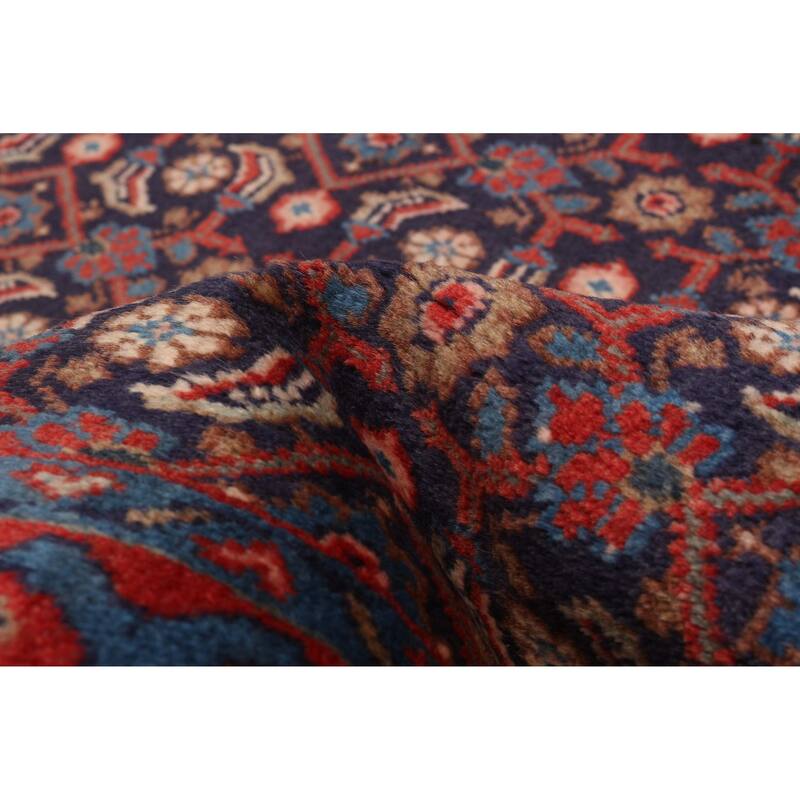 ECARPETGALLERY Hand-knotted Andelz Navy Wool Rug - 3'6 x 10'2