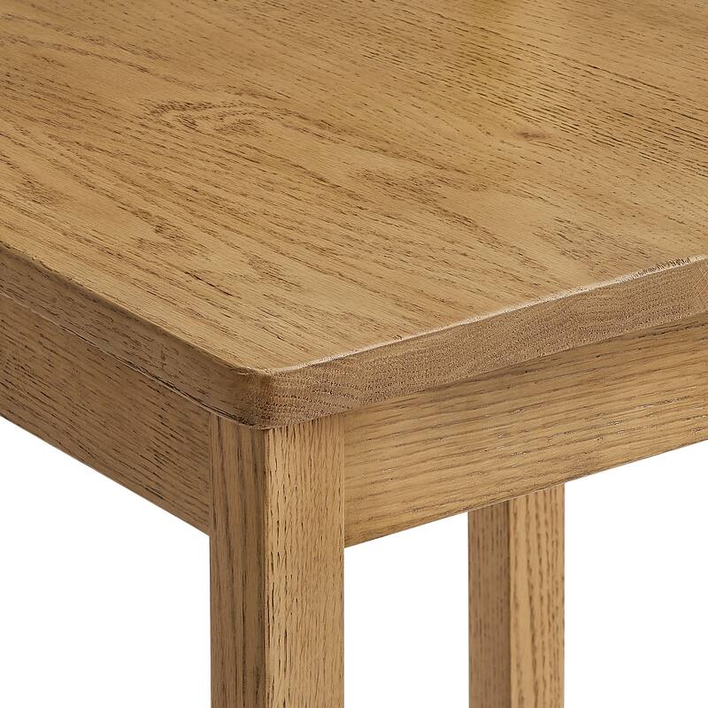 Jax Oak Wood Dining Chair With Wavy Razor Back