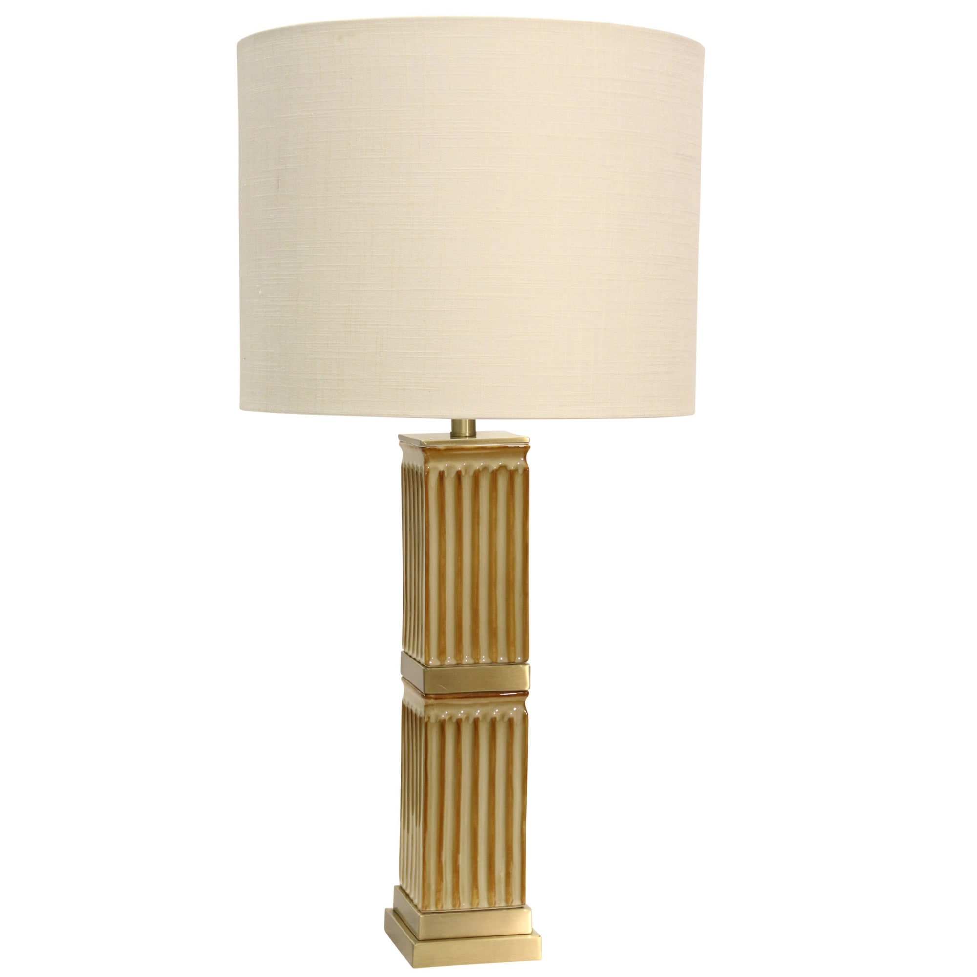 Delacora Sc L313345 Tifton 36 Tall Buffet Table Lamp With Hardback Fabric Shade Beige Overstock 25653937