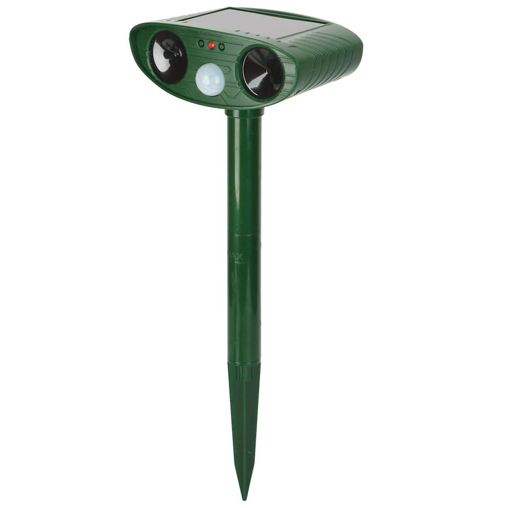 Solar Ultrasonic Animal Repeller PIR Motion Sensor Animal Repellent Chaser IPX4 Waterproof