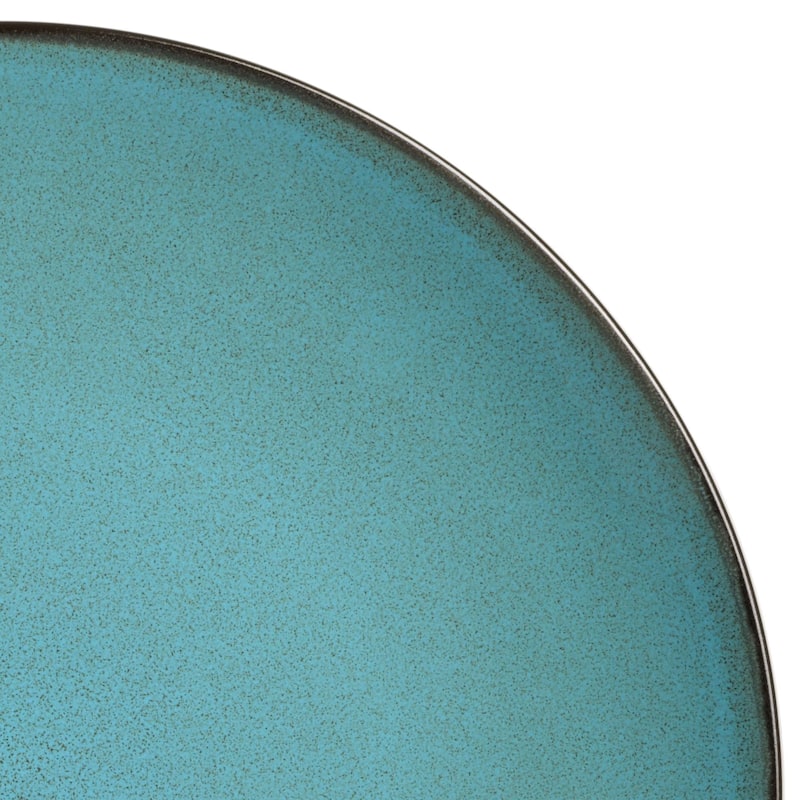 Gibson Soho Lounge Round 16-Piece Dinnerware Set - Blue
