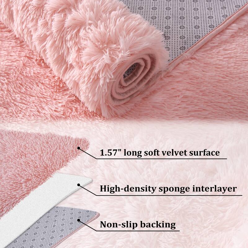 Garvee Shag Fluffy Area Rug Modern Indoor Plush Shaggy Carpet