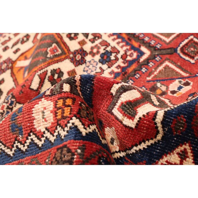 ECARPETGALLERY Hand-knotted Anatolian Vintage Red Wool Rug - 4'11 x 6'2