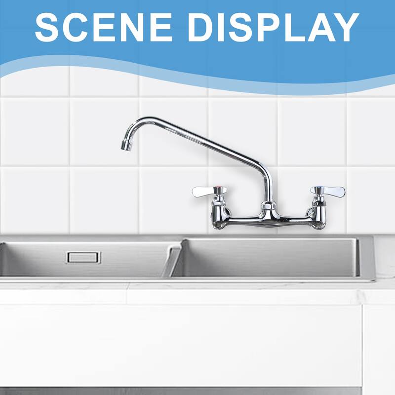 WOWOW Commercial Faucet Swivel Spout Replacement in Polished Chrome