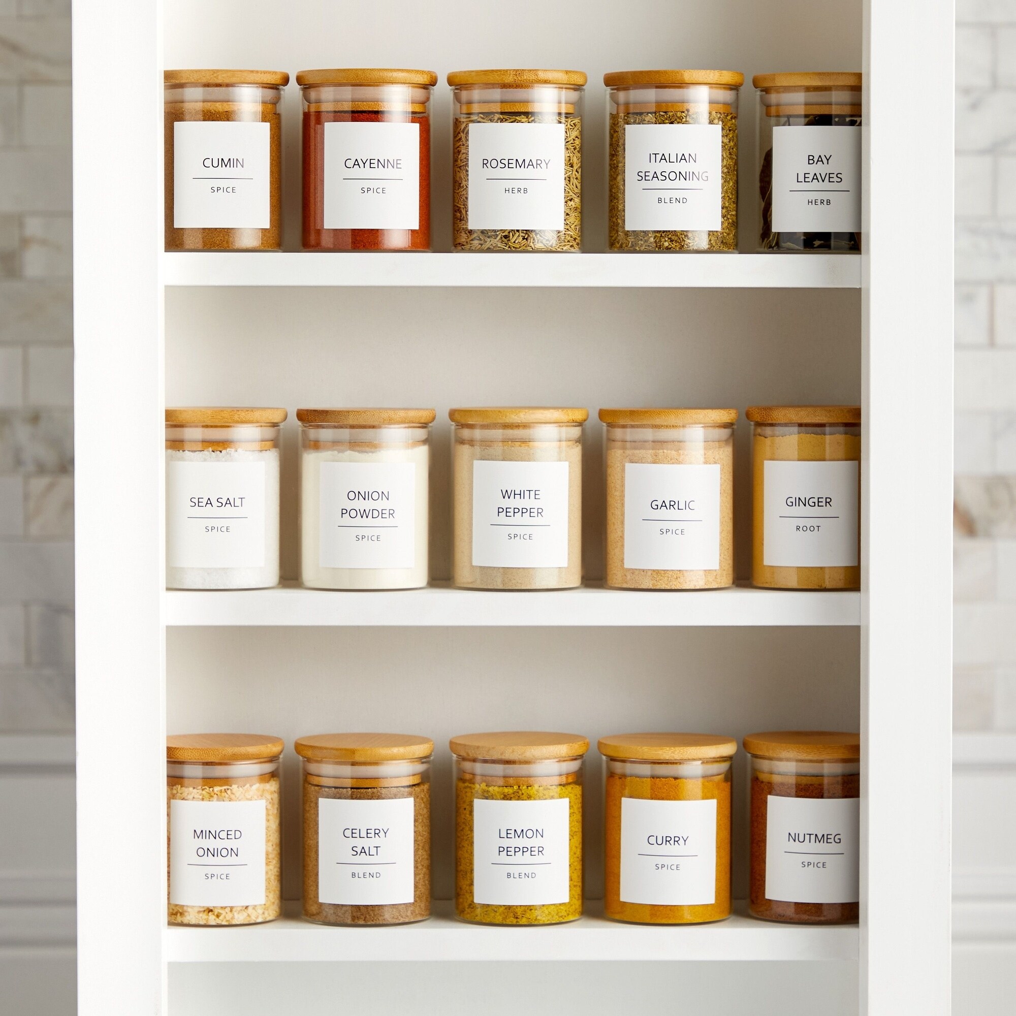 Spice jar labels 2025 bed bath and beyond