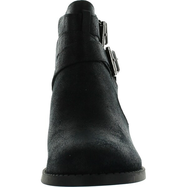 black bootie low heel