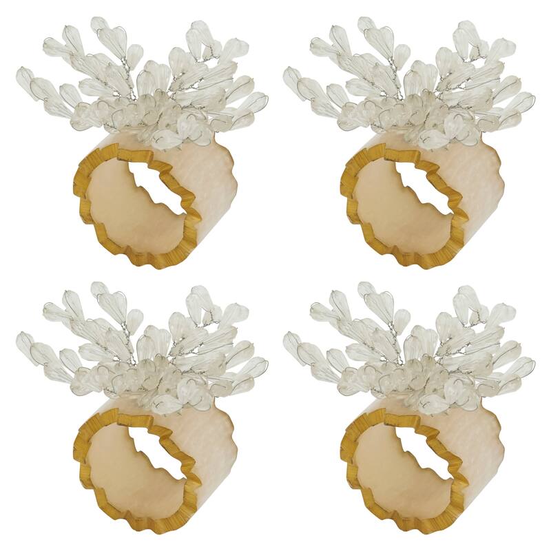 Beaded Bliss Resin Napkin Ring (Set of 4)