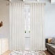 preview thumbnail 31 of 46, Linen Blend Light Filtering Back Tab/Rod Pocket Panel Pair(Set of 2) 52"W x 108"L - Natural
