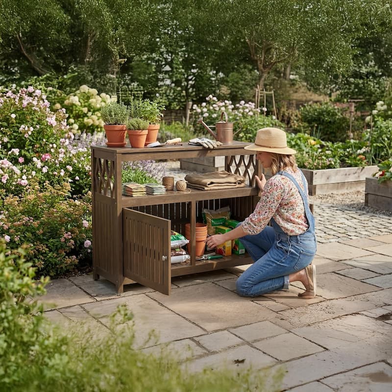 DTY Outdoor Living Longs Peak Eucalyptus Sideboard