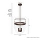 preview thumbnail 8 of 7, Hunter Karloff Clear Glass Bell-Shaped Pendant - Kitchen Island, Dining Room, Entry - Modern Farmhouse, Rustic, Industrial