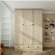 preview thumbnail 3 of 72, Rattan-Accented Wardrobe - Spacious Clothing Organizer with Style 70.9"Hx47.2"W