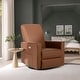 preview thumbnail 14 of 23, Evolur Harlow Deluxe Upholstered Plush Seating Glide Rocker