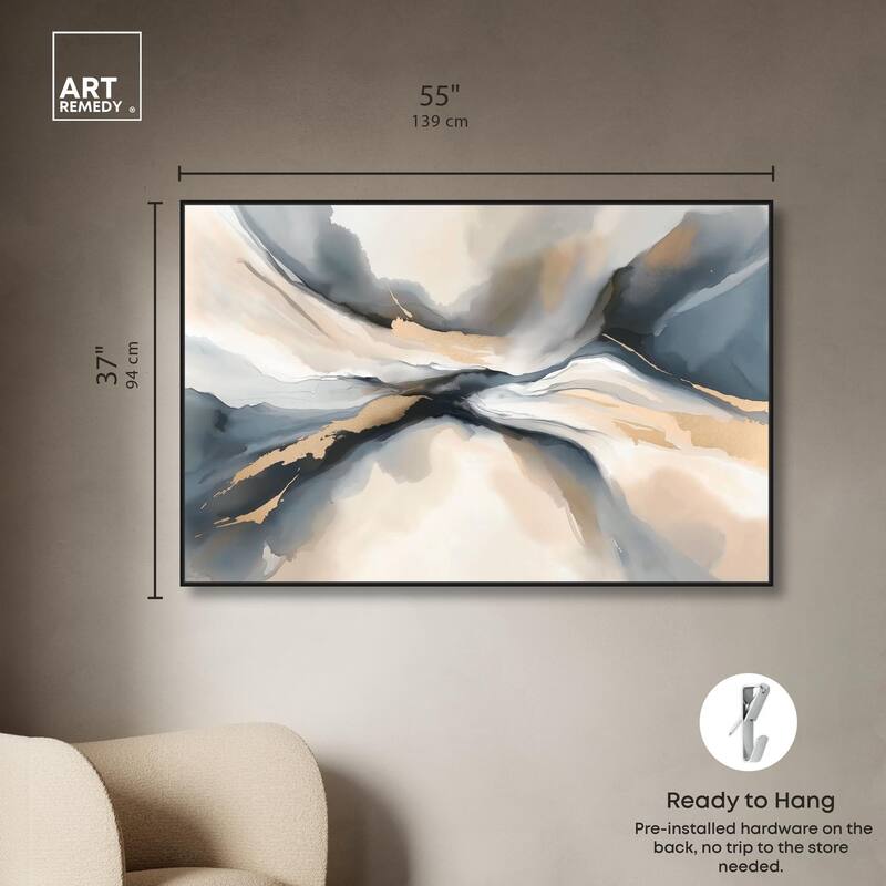 Dynamic Swirls I Canvas by Art Remedy