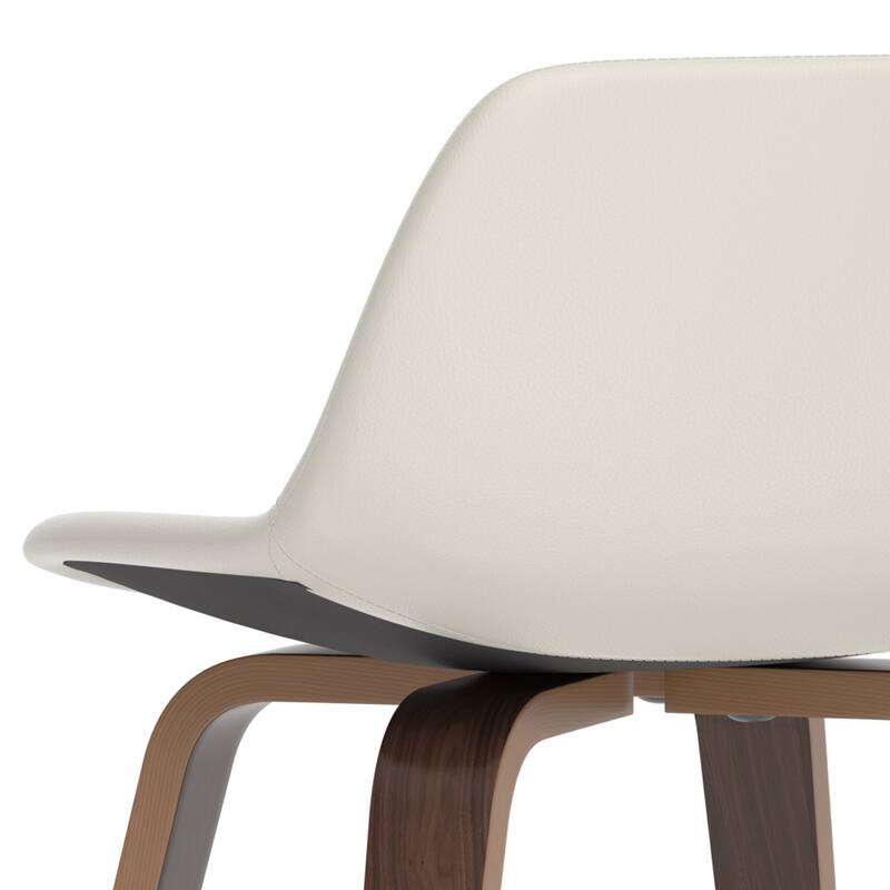 WYNDENHALL Cacey Mid Century Modern Bentwood Counter Height Stool (Set of 2) - 20.7'' x 21.1'' x 36.6