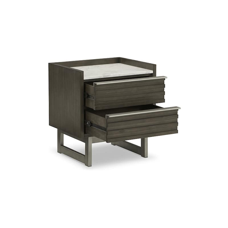 Signature Design by Ashley Arkenton Brown/White Nightstand