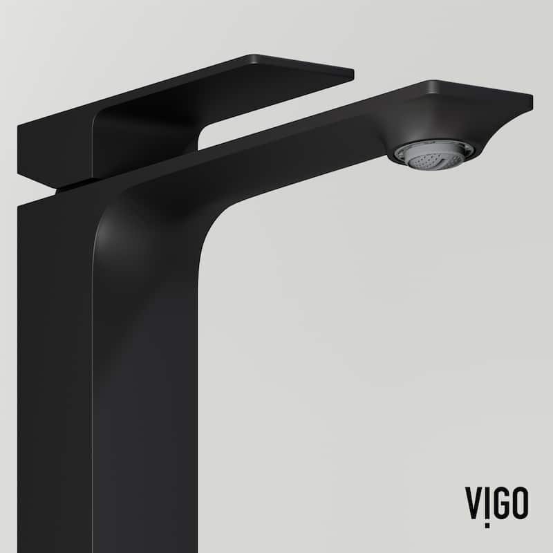 VIGO Dunn 11" H Single Handle Single Hole Vessel Bathroom Faucet