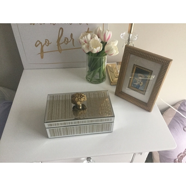 Top Product Reviews For Mirrored Decorative Box 13028099 Overstock