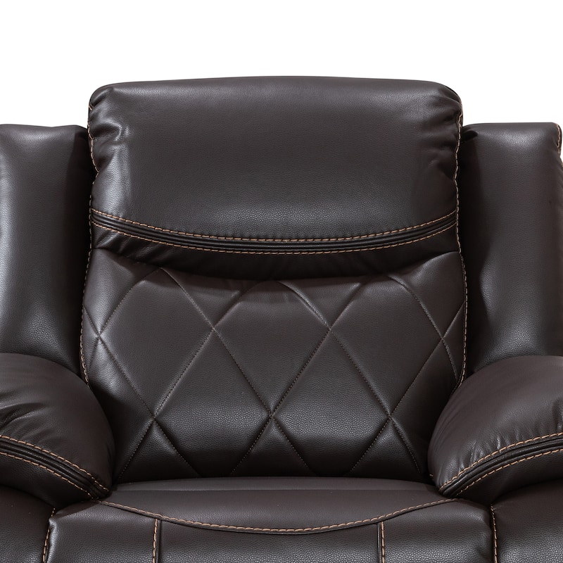 Contemporary Plush Velvet-Like Upholstered Power Reclining Chair