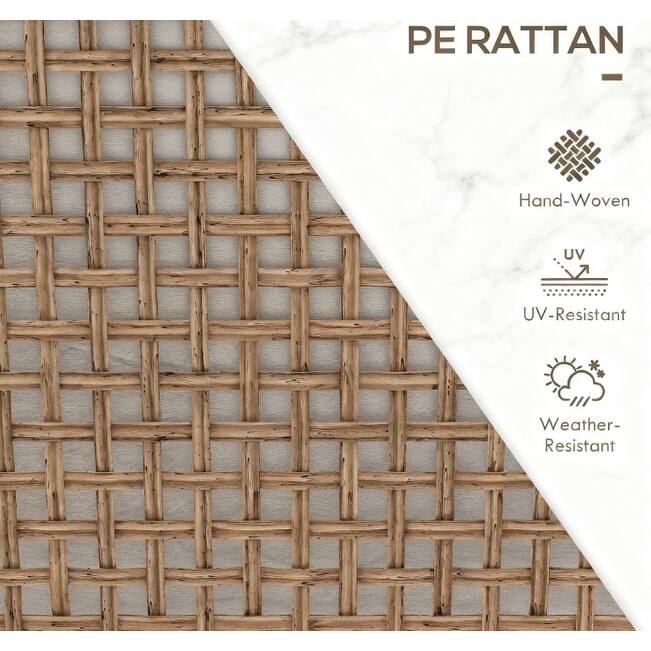 GDFStudio - Oliver Classic Patio Wicker Rocking Chair Set with Coffee Table - Wicker Furniture Set