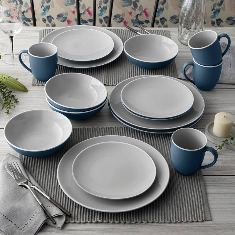 Noritake ColorTrio 4-Piece Coupe Place Setting, Service for 1