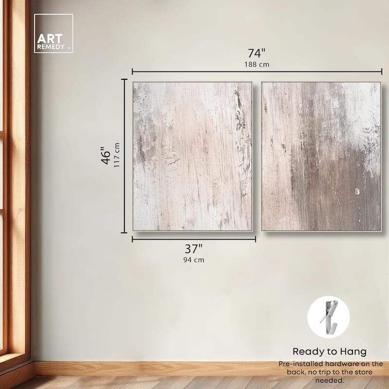 Striated Texture IV Canvas Set of 2 by Art Remedy