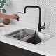 preview thumbnail 14 of 14, STYLISH 20.5 inch Single Bowl Undermount and Drop-in Stainless Steel Kitchen Sink - 20.5" x 18" x 9"