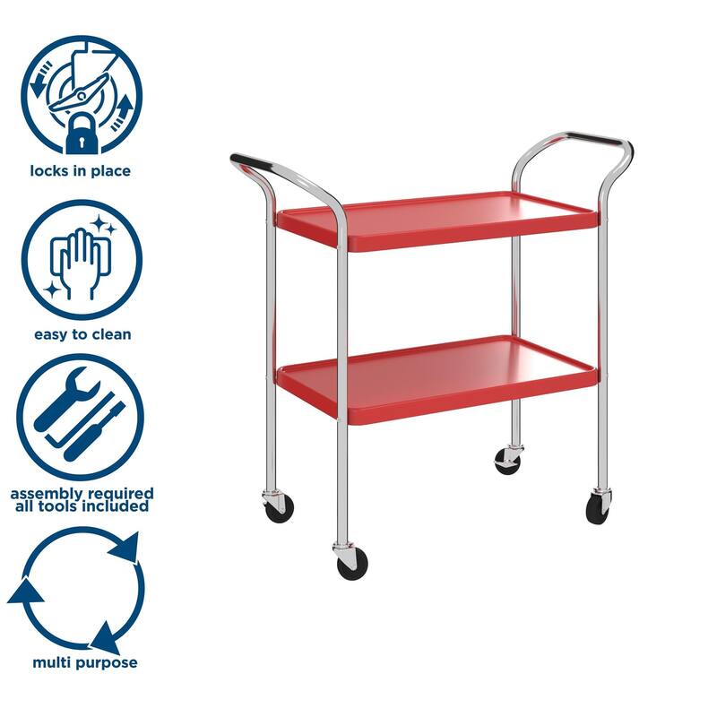 COSCO Stylaire 2 Tier Serving Cart