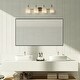 preview thumbnail 4 of 10, ExBrite Modern Rose Gold Dimmable Bathroom Crystal Vanity Lights