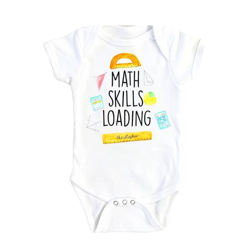 Math Skills - Baby Boy Girl Clothes Infant Bodysuit Funny Cute Newborn - Natural - Newborn