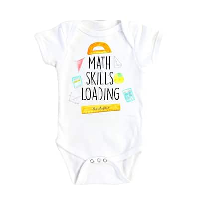 Math Skills - Baby Boy Girl Clothes Infant Bodysuit Funny Cute Newborn
