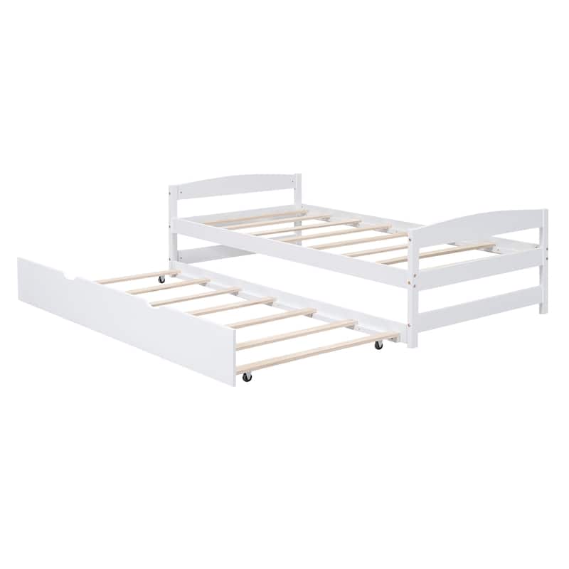 Platform Bed with Trundle