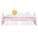 preview thumbnail 26 of 32, Twin Size Daybed with 2 Storage Drawers & Clouds Decor, Wood Kids Twin Bed, Twin Storage Platform Bed Frame for Kids Girls Boys