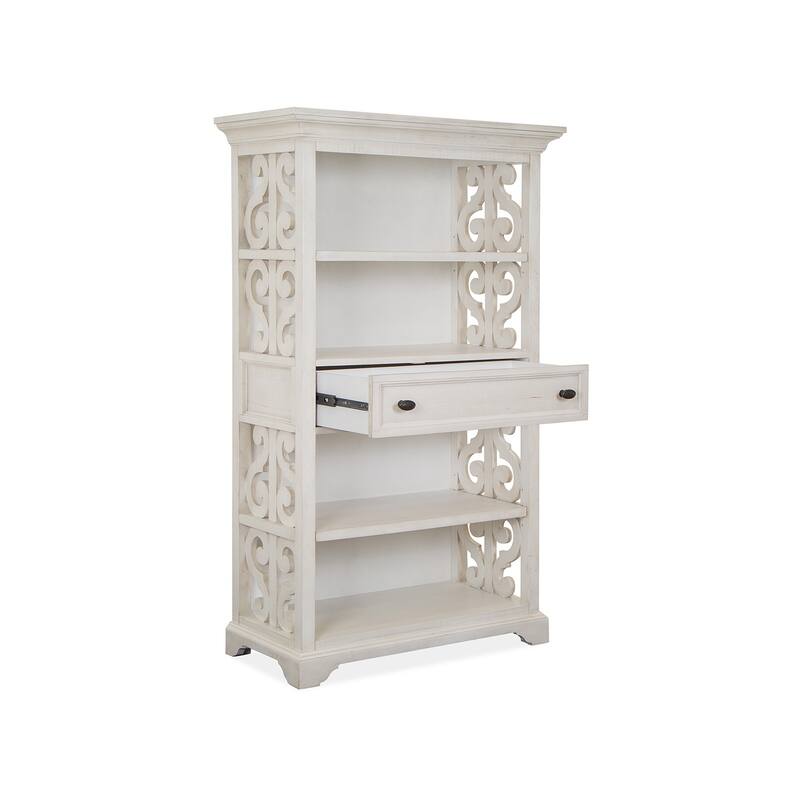 Magnussen Home Bronwyn Alabaster Bookcase - 40''W x 19.5''D x 68''H