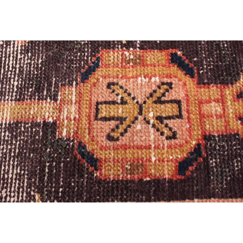 ECARPETGALLERY Hand-knotted Andelz Dark Brown Wool Rug - 4'2 x 6'11