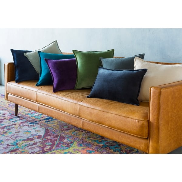 slide 2 of 59, Artistic Weavers Harrell Solid Velvet 22-inch Throw Pillow
